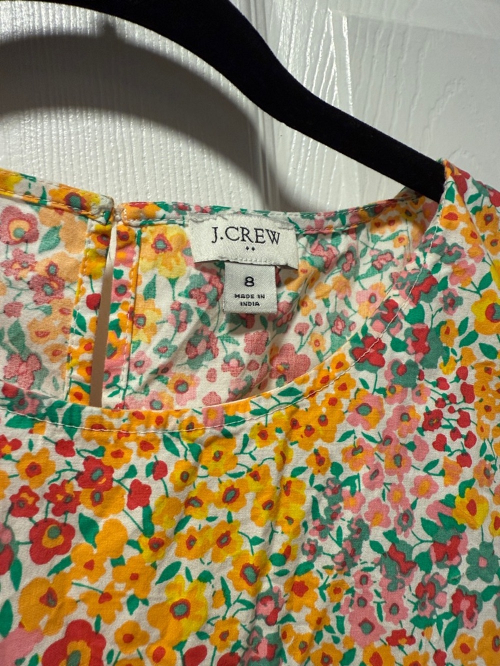 J. Crew floral dress, EUC, 8 - Picture 4 of 8